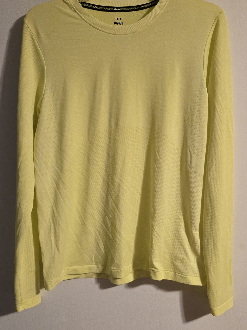 Under Armour Neon Yellow Long-Sleeve Athletic Top
